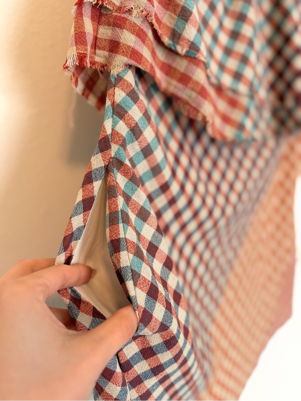 Zara Trafaluc Patchwork Gingham Halter Mini Dress NWT Size S - Picture 6 of 7